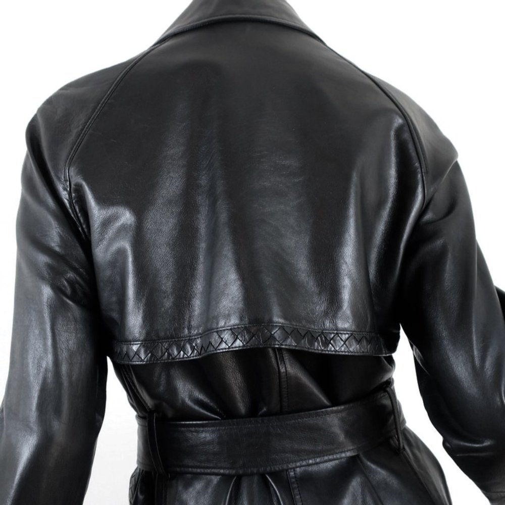 Bottega Veneta Leather Trench Coat - Picture 7 of 10
